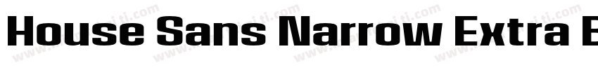 House Sans Narrow Extra Bold Italic字体转换